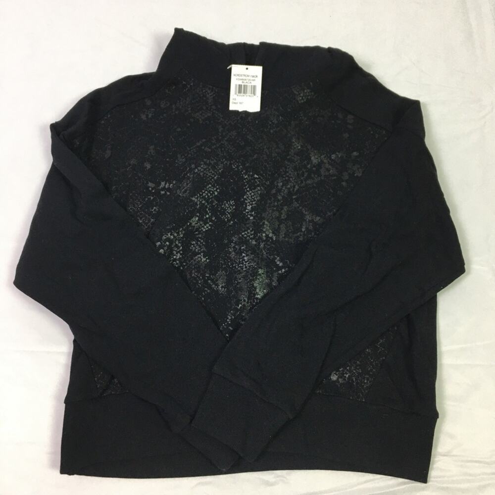 Socialite Snake Print Hoodie Black XS
